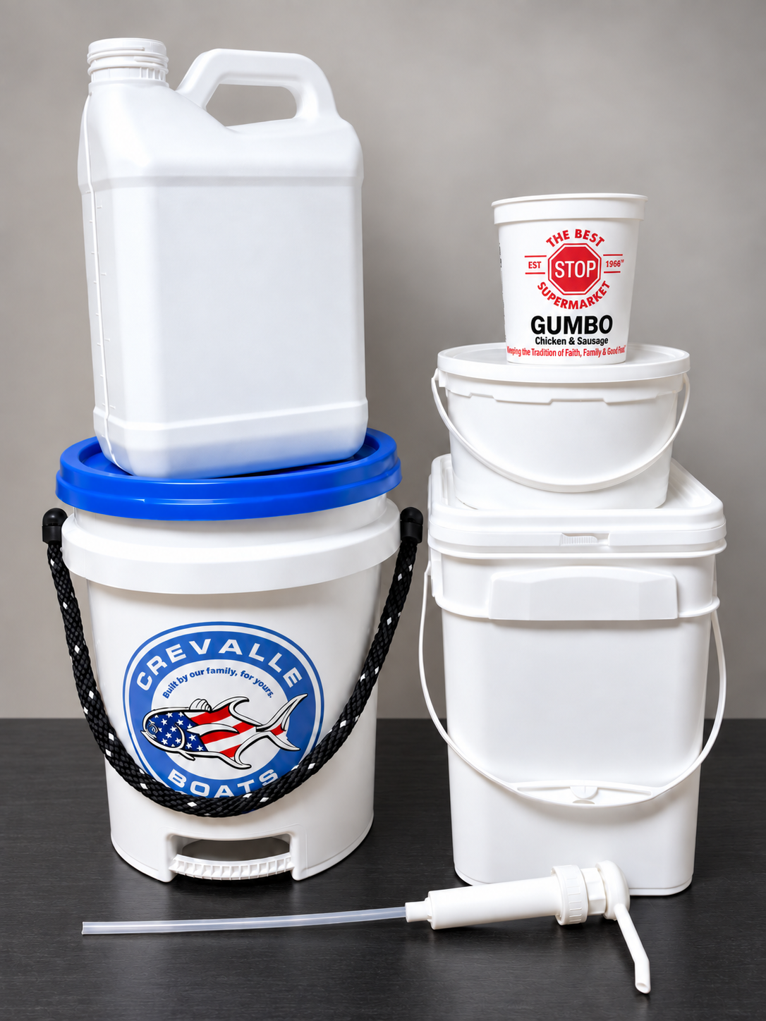Plastic Buckets, Bottles & Dispensers